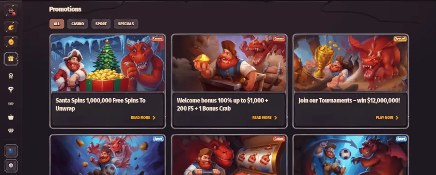 Dragonia casino login